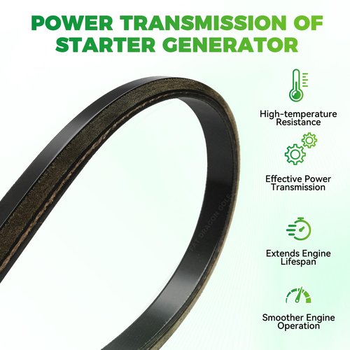 Panglong Club Car Starter Generator Belt, Fits 1997-Up Club Car DS and 2004-Up Precedent Gas Golf Carts, DS Precedent Starter Belt OEM# 101916701