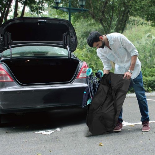 COOLBEBE 36-Inch Heavy Duty Travel Duffle Bag - 100L Water Resistant Luggage for Sports & Camping, Black
