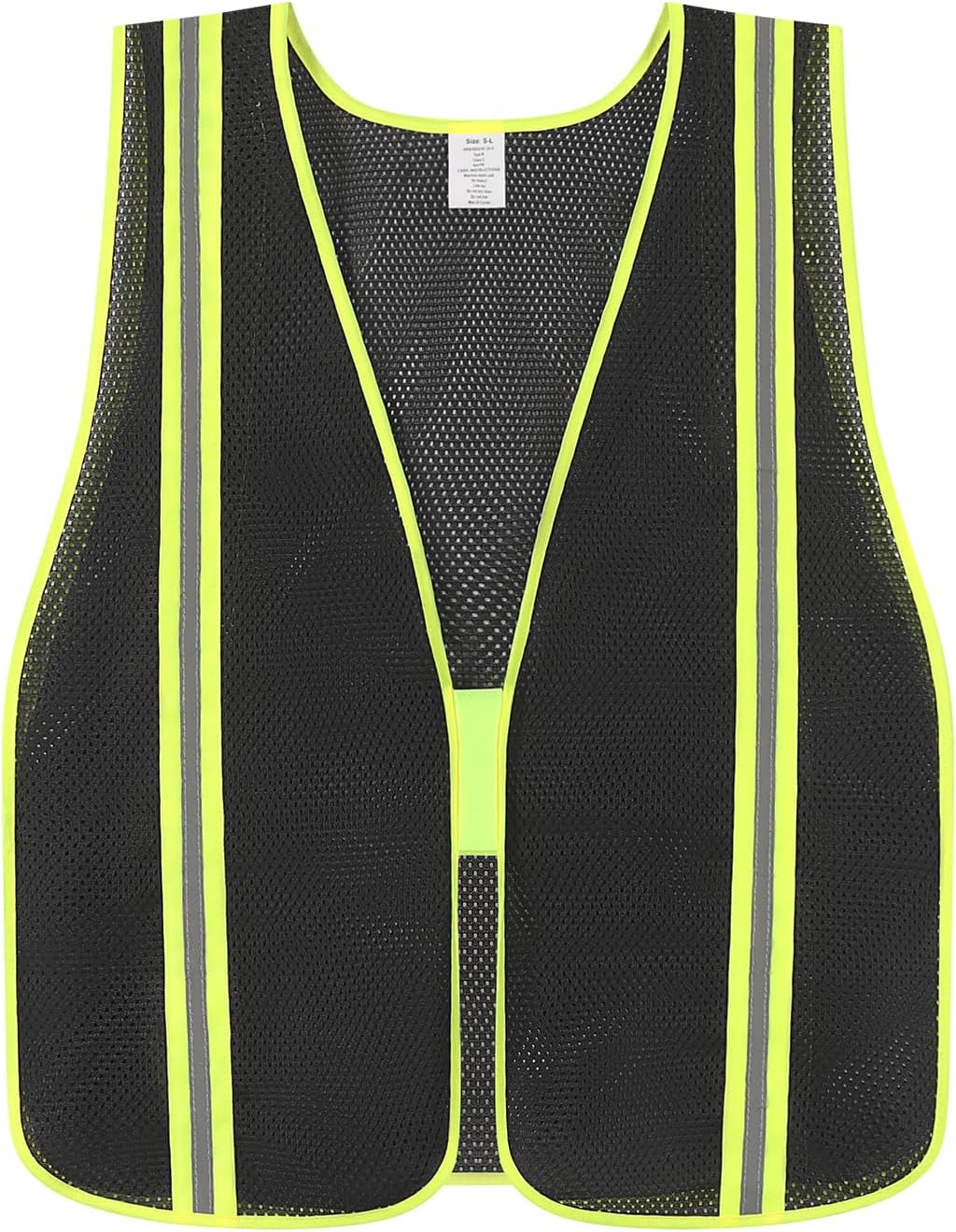 Skiennix High Visibility Reflective Safety Vest - Class 2 Mesh Fabric Work Jacket for Men & Women