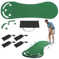 BALAPET Adjustable Slope Putting Green Indoor with 4 Airbag, Multi-Functional Putting Green Mats Set, Golf Putting Training Aid Improve Your Putting Stroke