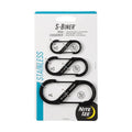 Nite Ize S-Biner Dual Carabiners, Stainless-Steel, unisex-adult, Black, Assorted 3-Pack, Sizes 2, 3, 4