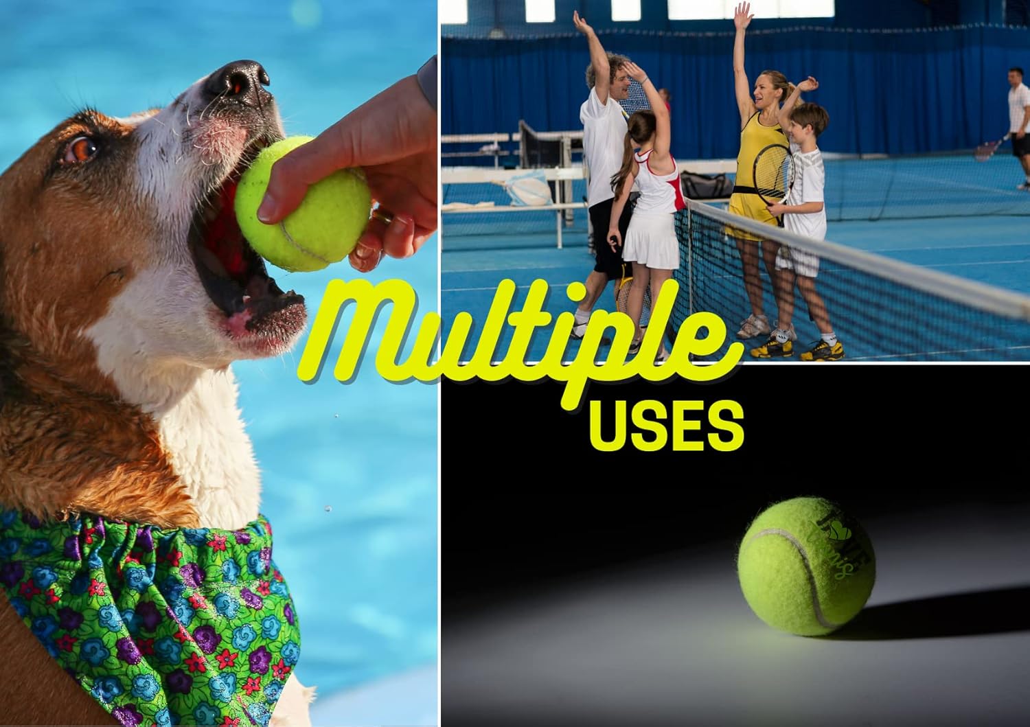 Skiennix Unique Tennis Balls Gift Set - 3 Distinctive Balls in Elegant Package for Teammates & Partners