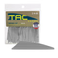 TAC Vanes Driver Arrow Vanes | Archery Fletching for Compound & Crossbow | Durable, Lightweight, High Accuracy, Gray 100 Pack