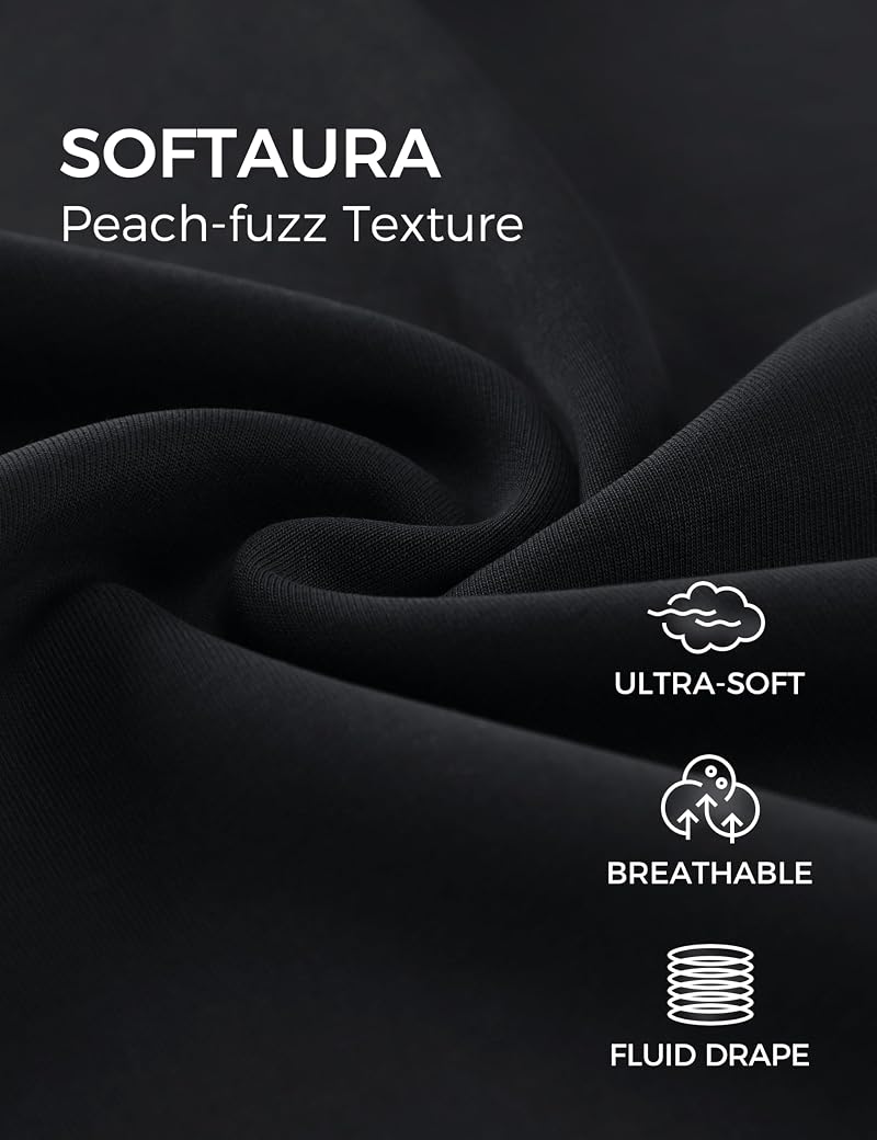 CRZ YOGA SoftAura Half Zip Sweatshirt - Black, Medium