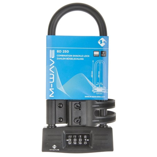 M-Wave BD 260 Digit Shackle Lock - Black