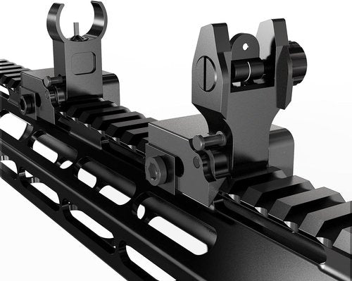 Marmot Flip Up Iron Sights - Full Metal CQB & Precise Mode Rifle Sights for Enhanced Accuracy