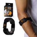 FICOR Elbow Brace - Adjustable Compression Support for Tennis & Golfers Elbow Relief | One Size Fits Most