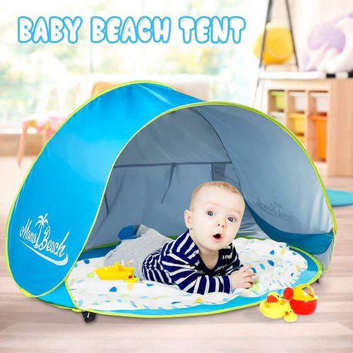 Monobeach Baby Beach Tent - Portable UV Protection Sun Shelter for Infants | Easy Pop-Up Design