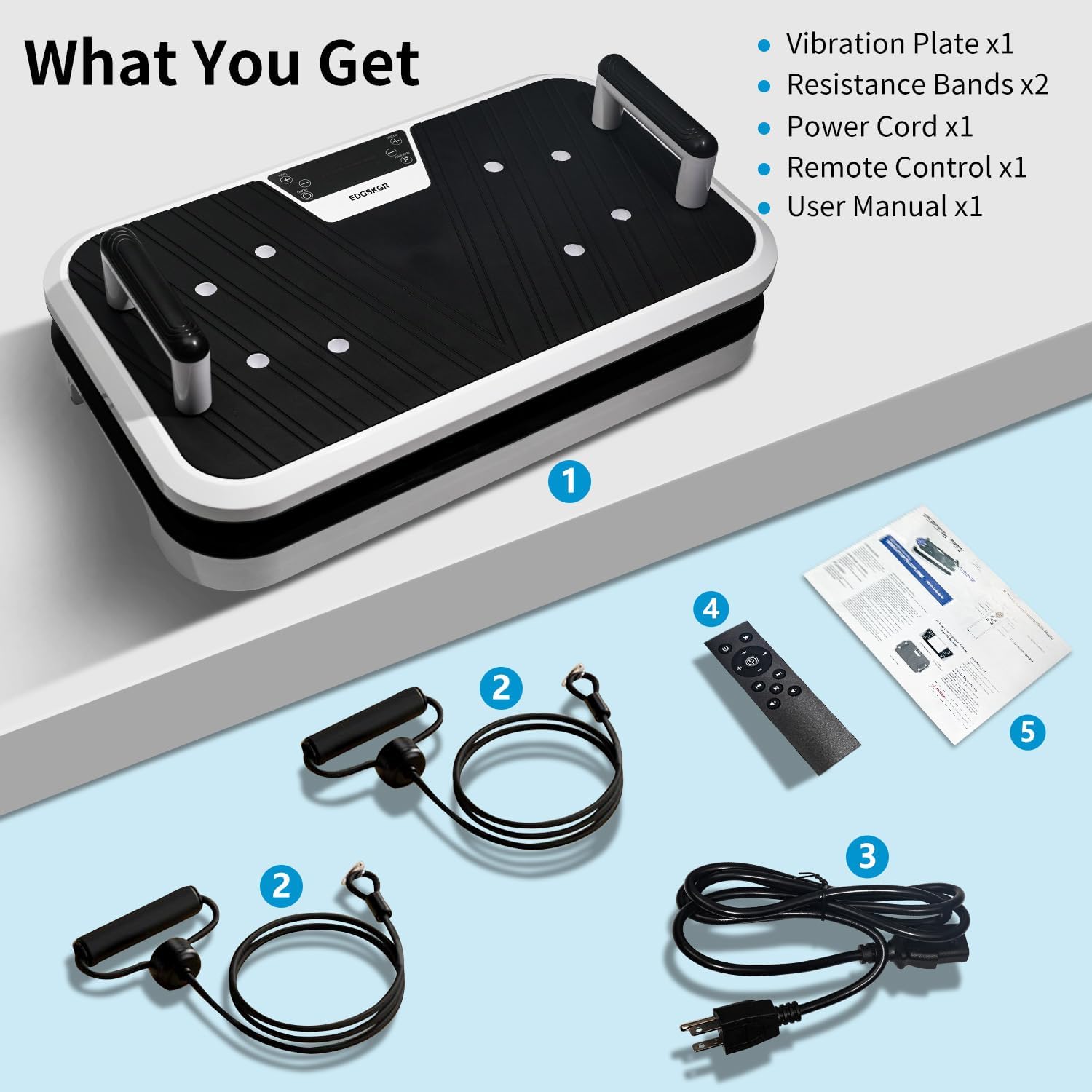 Professional Linear Vibration Plate - Whole Body Platform for Muscle Recovery & Bone Strength | 330lbs Capacity