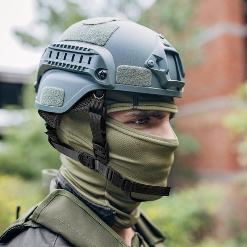 Tactical Helmet Chin Strap Airsoft Helmet Chin Strap 4 Points Adjustable Dial Suspension System Airsoft Military Helmet Replacement Accessory (Black)