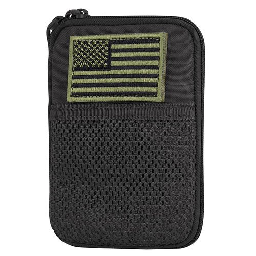 Condor Pocket Pouch/US Patch (Black, 7.25 x 5-Inch)