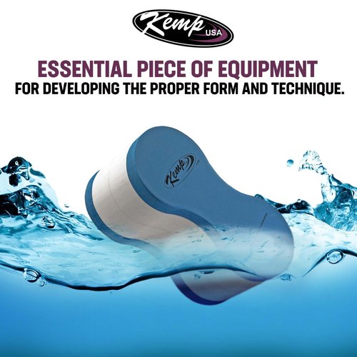 Kemp USA Solid Swim Pull Buoy Float Pack of 2 EVA Foam Training Buoy for Swim Technique Arm Strength & Endurance Training Pool Swim Equipment
