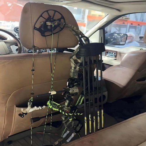 Bow Hanger for Truck & Car - Secure Archery Bow Holder Hook for Vehicle Back Seat
