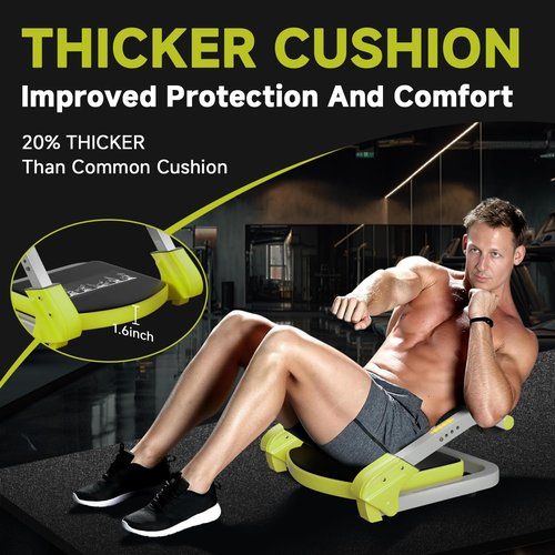 Ab Trainer/Crunch Machine, Ab Workout Equipment, 4 Adjustable Resistance, Sit Up Machine for Stomach Workout, 350 LBS Weight Capacity, Automatic Rebound,Fitness Equipment for Home