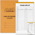 Regine Switzerland Softball/Baseball Lineup Cards - 60 Sets of 16 Player Carbonless Sheets | 4.5 x 8 in