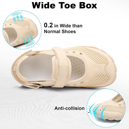 BARERUN Women's Quick-Dry Water Shoes - Breathable Non-Slip Outdoor Sandals for Hiking & Beach