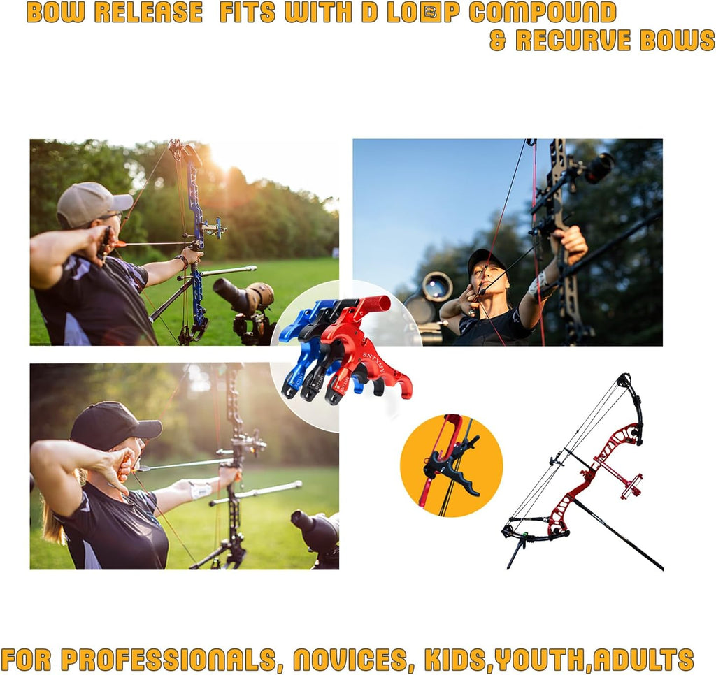 Sntxmy Compound Bow Release - Precision Archery Trigger with Ergonomic Thumb Design