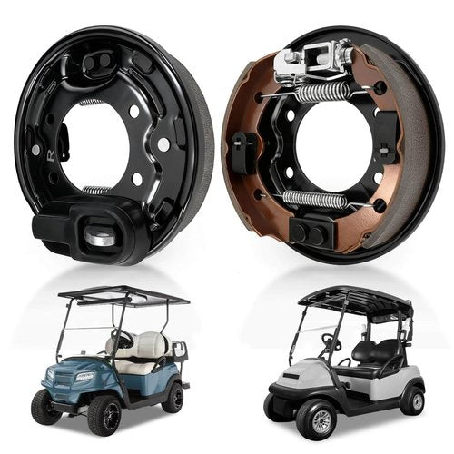 Club Car Brake Assembly with Driver and Passenger Side Rear Brake Cluster Fits Club Car DS & Precedent 1995-UP and Tempo 2018-up Golf Cart, Durable Club Car Brakes OEM Replacement 101823301/103380202