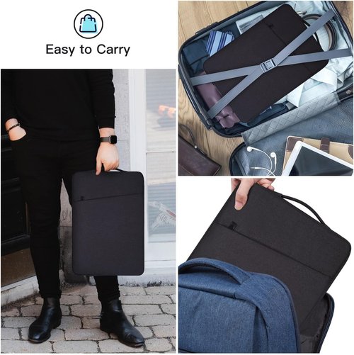 CAPERAVE Portable Monitor Sleeve Case - Fits 15.6-16.1 Inch Displays | Travel-Friendly Design