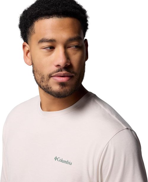 Columbia Men's Kwick Hike Back Graphic Tee - Dark Stone Heather | X-Large Comfort & Style