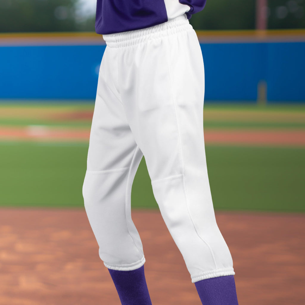 Augusta Sportswear Youth Gamer Pull-Up Baseball Pant Blue Grey XS