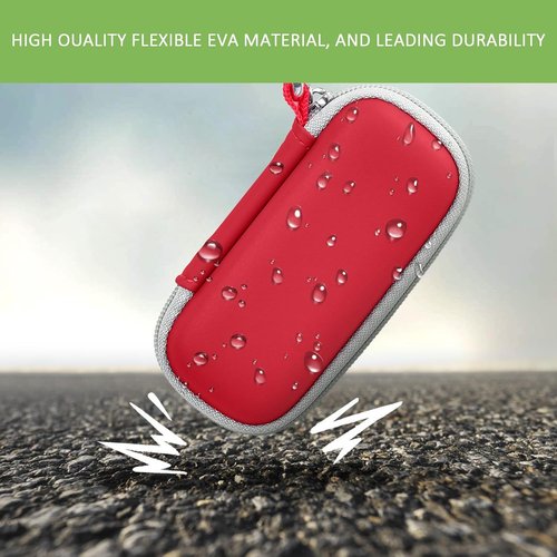 AliveCor Heart Monitor Case - Compatible with Kardia Mobile ECG & KardiaMobile 6L | Red