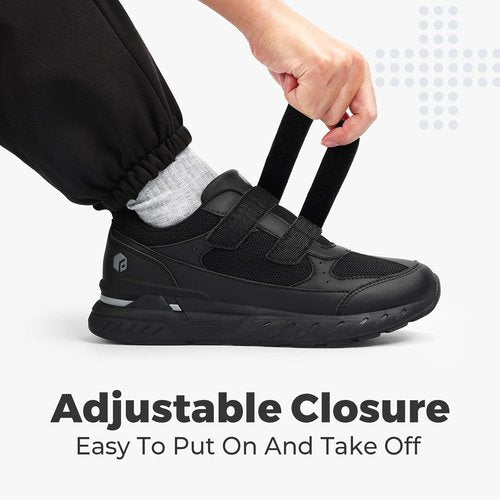 FitVille Extra Wide Walking Shoes - Orthopedic Sneakers for Swollen Feet | Rebound Core V8