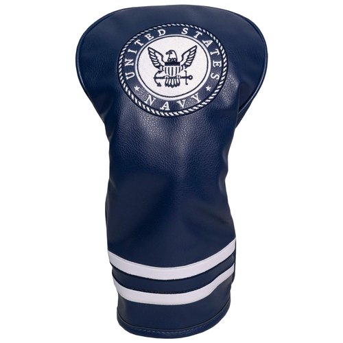 Team Golf Military Navy Vintage Driver Head Cover Vintage Driver Golf Club Headcover, Form Fitting Design, Retro Design & Superb Embroidery