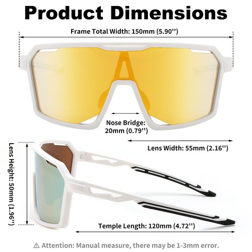 FEISEDY Sports Cycling Sunglasses for Men Women, UV400 Protection Baseball Running Fishing Biking B0168