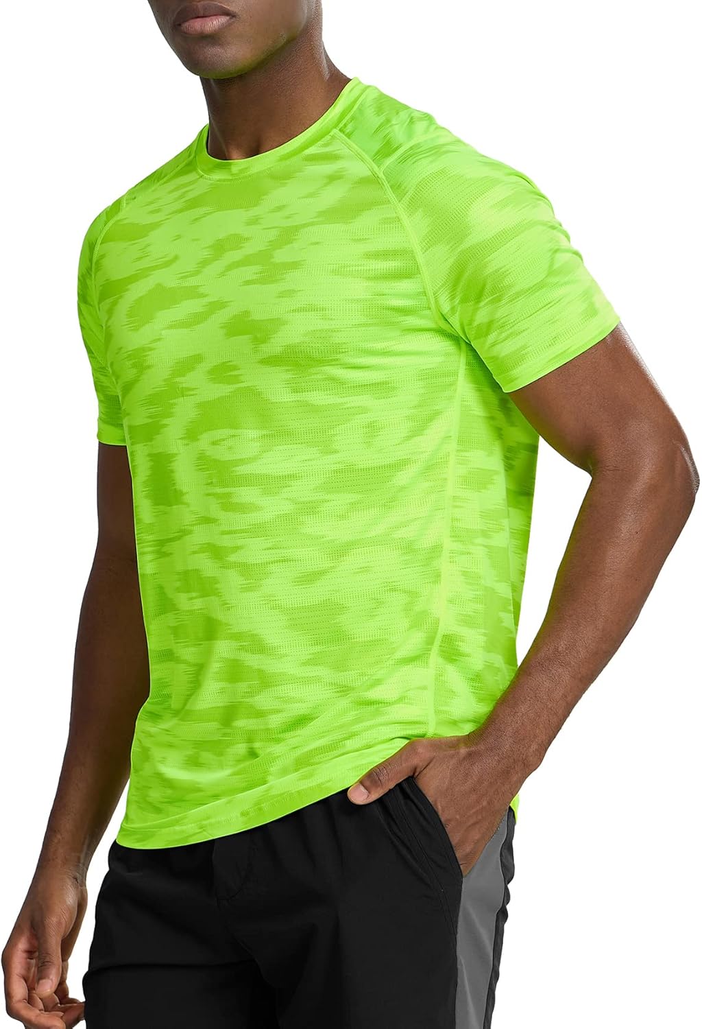 Zengjo Men's Athletic T-Shirt - Quick Dry Short Sleeve for Running & Gym Workouts