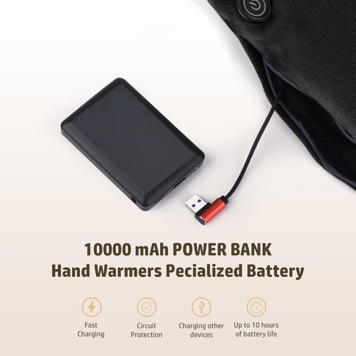 Hand Warmers Rechargeable: Reusable Electric Heated Gloves - Portable Heating Pouch - Relief Hand Heater for Arthritis - for Hunting Football Camping Golf Xmas Gifts