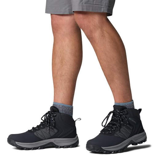 Columbia Mens Transverse Waterproof Hiking Boot, Black/Titanium Grey Steel, 10