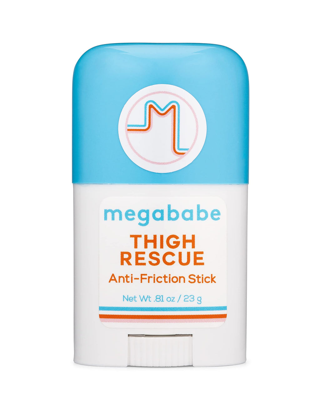 Pack of 2 - Megababe Thigh Rescue Anti-Chafe Stick Travel Size Summer Vacation Essentials | Prevents Skin Chafe & Irritation | 0.81 Ounces Each