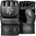 MAXForce EVE MMA Gloves - Anti-Injury Shock Absorbent Design | Half Finger, Open Palm for Muay Thai & Sparring
