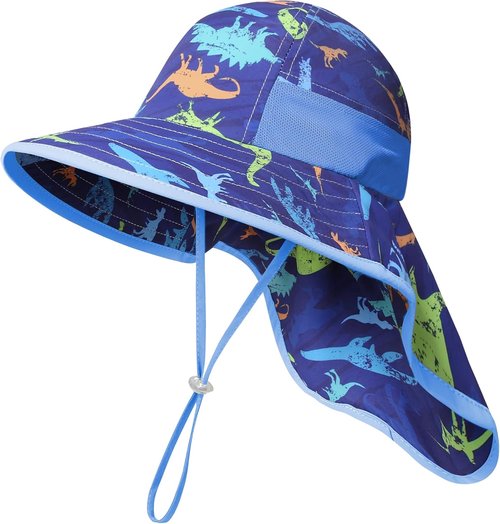 Icolor Kids Sun Hat - UPF 50+ Sun Protection Bucket Hat for Toddlers | Summer Beach Play Hat for Ages 3-10