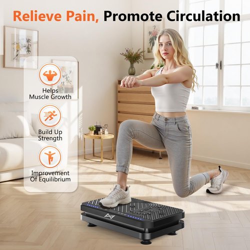 AXV Vibration Plate - Full Body Fitness Machine for Weight Loss | Shaker Workout Platform