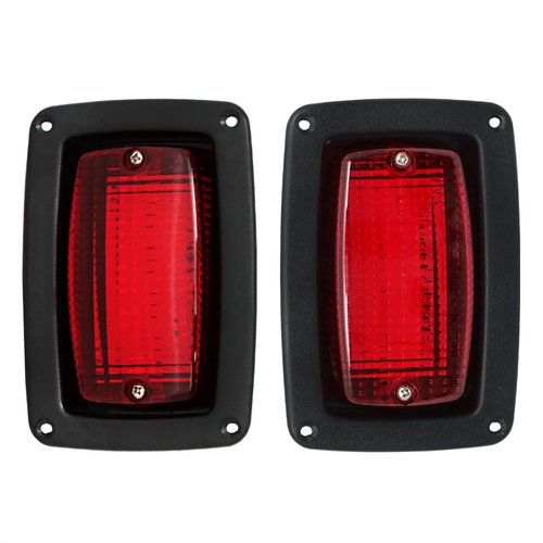 WFLNHB 2 x Tail Light 3 Wire Rear Taillights Pair Replacement for Club Car DS Golf Cart 1982-Up