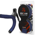 BUCKLOS Silicone Bike Handlebar Tape - Comfortable EVA Grip for Road Bikes | 2 Pcs Aurora-Black