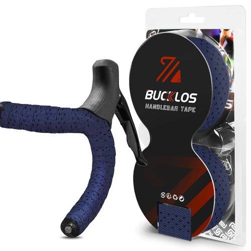 BUCKLOS Silicone Bike Handlebar Tape - Comfortable EVA Grip for Road Bikes | 2 Pcs Aurora-Black