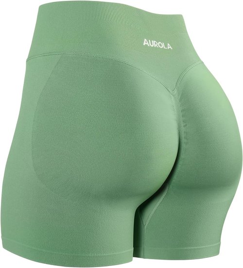 AUROLA Workout Shorts for Women - No Roll Up, Squat Proof, Seamless Compression | Various Sizes Available