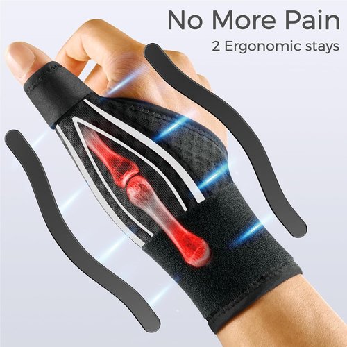 FREETOO Thumb Brace - Arthritis Pain Relief & Support | Adjustable Spica Splint for Right/Left Hand