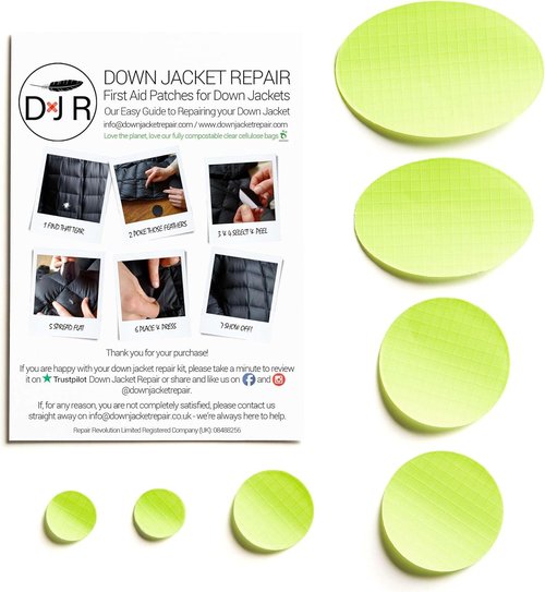 Down Jacket Repair Patches - Waterproof Self-Adhesive, Tear-Resistant | 7-Piece Set for Outdoor Gear
