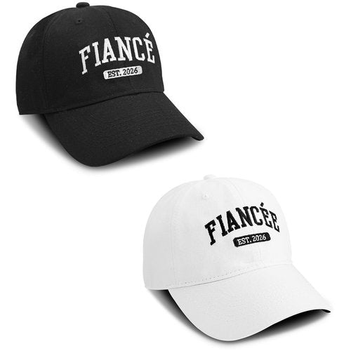 Tmsek Engagement Party Gifts - Newly Engaged Couples Hat, Fiance Gifts for Him Adjustable Embroidered Engaged Gifts for Her Fiancee Baseball Cap Women Men (Est 2026)