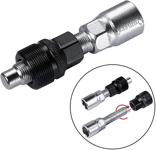Oumers Bike Crank Extractor and Bottom Bracket Remover with 16mm Spanner Wrench, Bicycle Removal Tool Puller Tool-Bike Crank Arm Remover Spanner Repair Tools Kit