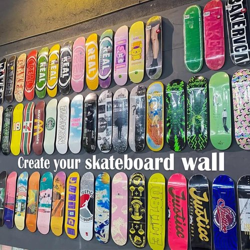 ROKENPOY 3 PCS Blank Skateboard Decks, 8 x 31 inch 7-Layer Maple Double-Tail Skateboard, Ideal for Painting, and Wall Decoration