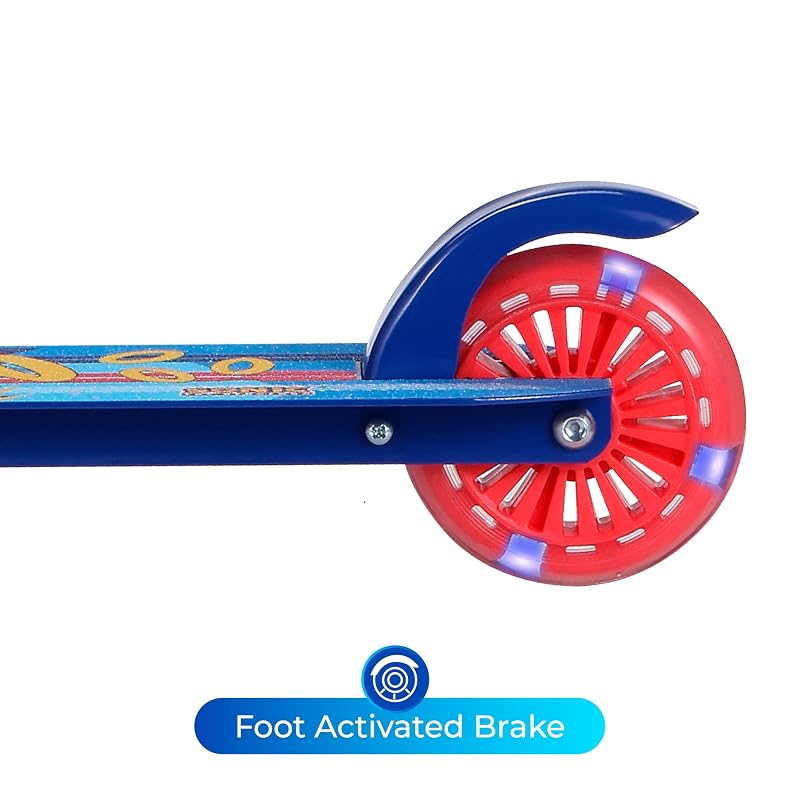 2 Wheel Kick Scooter for Kids with Sonic Variation - Foldable, Light Up LED Wheels