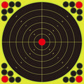 Reactive Fluorescent Shooting Targets by Splatter Targets - 12x12” Adhesive Stickers with Repair Patches for Range Training
