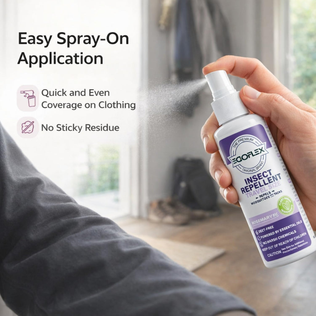 Skiennix Mosquito Repellent Spray - DEET-Free Essential Oil Formula - Travel Size 3 Fl Oz - Rosemary Scent