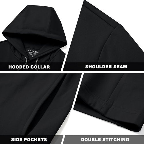 M MAELREG Men's Golf Hoodies - Lightweight Fleece Sweatshirt for Athletic Comfort | Casual Pullover