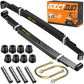 GODCTSUP Golf Cart Heavy Duty Rear 4-Leaf Spring Kit, Fits Club Car Precedent Gas&Electric 2004-UP Carts, Club Car Precedent Rear Leaf Springs with Bushings Sleeves U Bolts, OEM# 102509301, 102513001